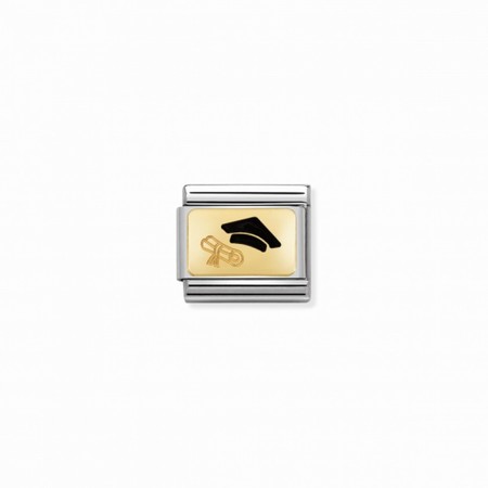 Nomination Gold Graduation Enamel Plate Composable Charm